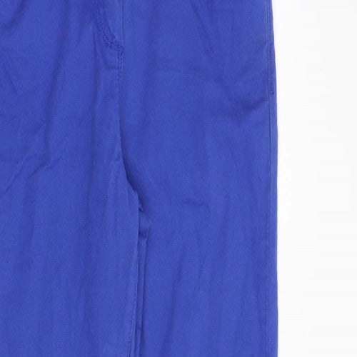 Marks and Spencer Womens Blue Cotton Jegging Jeans Size 14 Regular Zip