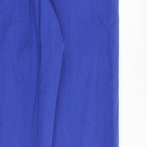 Marks and Spencer Womens Blue Cotton Jegging Jeans Size 14 Regular Zip