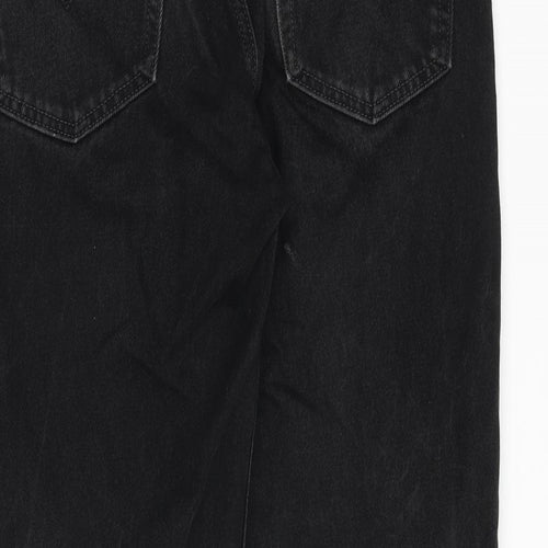 Levis Mens Black Cotton Straight Jeans Size 30 in Regular Zip