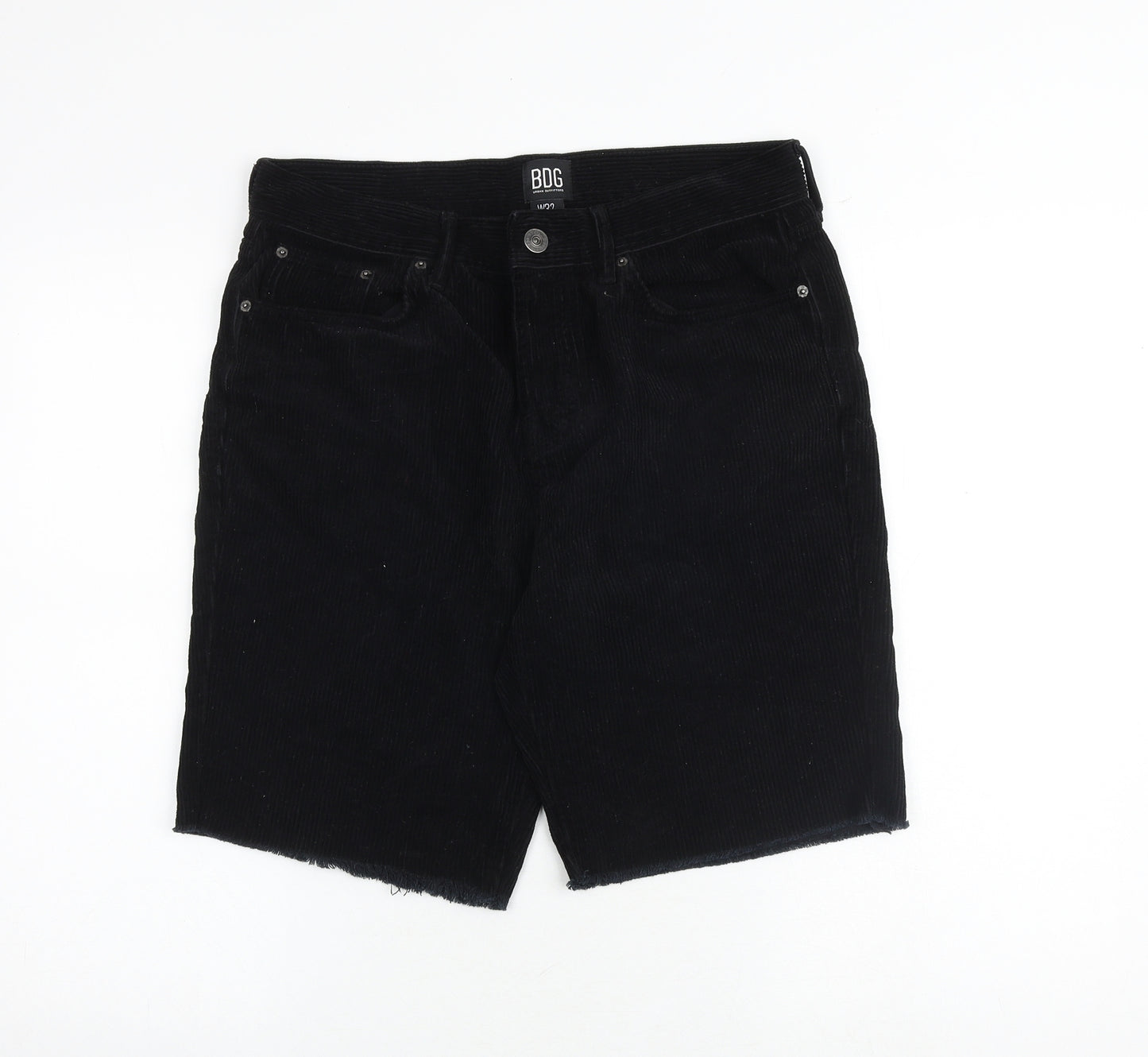BDG Mens Black Cotton Bermuda Shorts Size 32 in Regular Zip