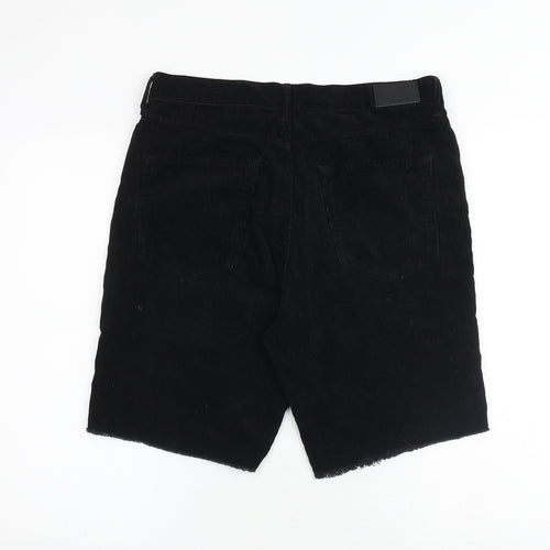 BDG Mens Black Cotton Bermuda Shorts Size 32 in Regular Zip