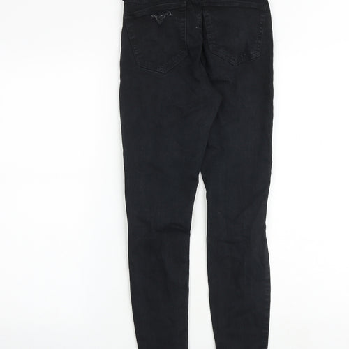 Topshop Womens Black Cotton Skinny Jeans Size 26 in Regular Zip