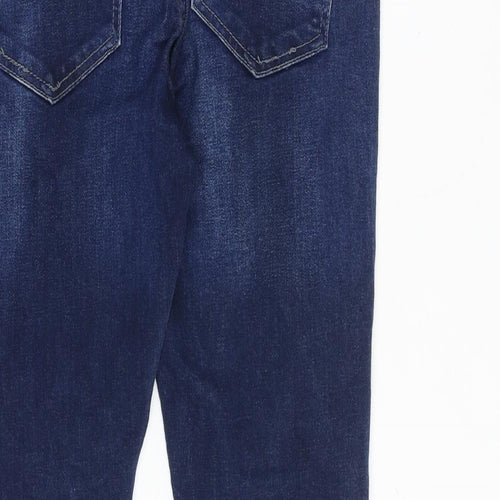Level1 Mens Blue Cotton Skinny Jeans Size 30 in Slim Zip - Distressed