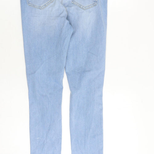 Nakd Womens Blue Cotton Skinny Jeans Size 8 Slim Zip