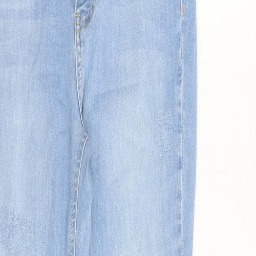 Nakd Womens Blue Cotton Skinny Jeans Size 8 Slim Zip