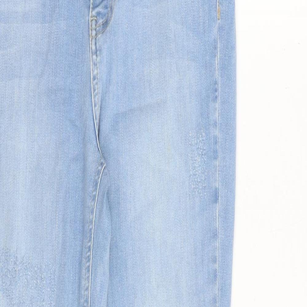 Nakd Womens Blue Cotton Skinny Jeans Size 8 Slim Zip