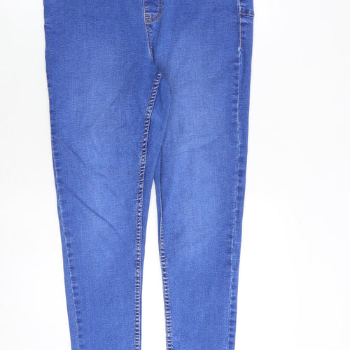 New Look Womens Blue Cotton Jegging Jeans Size 16 Regular