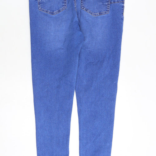 New Look Womens Blue Cotton Jegging Jeans Size 16 Regular