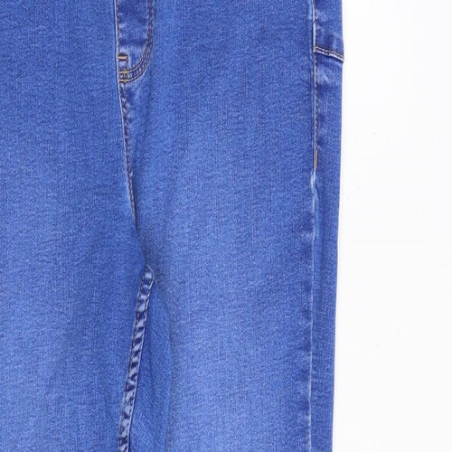New Look Womens Blue Cotton Jegging Jeans Size 16 Regular