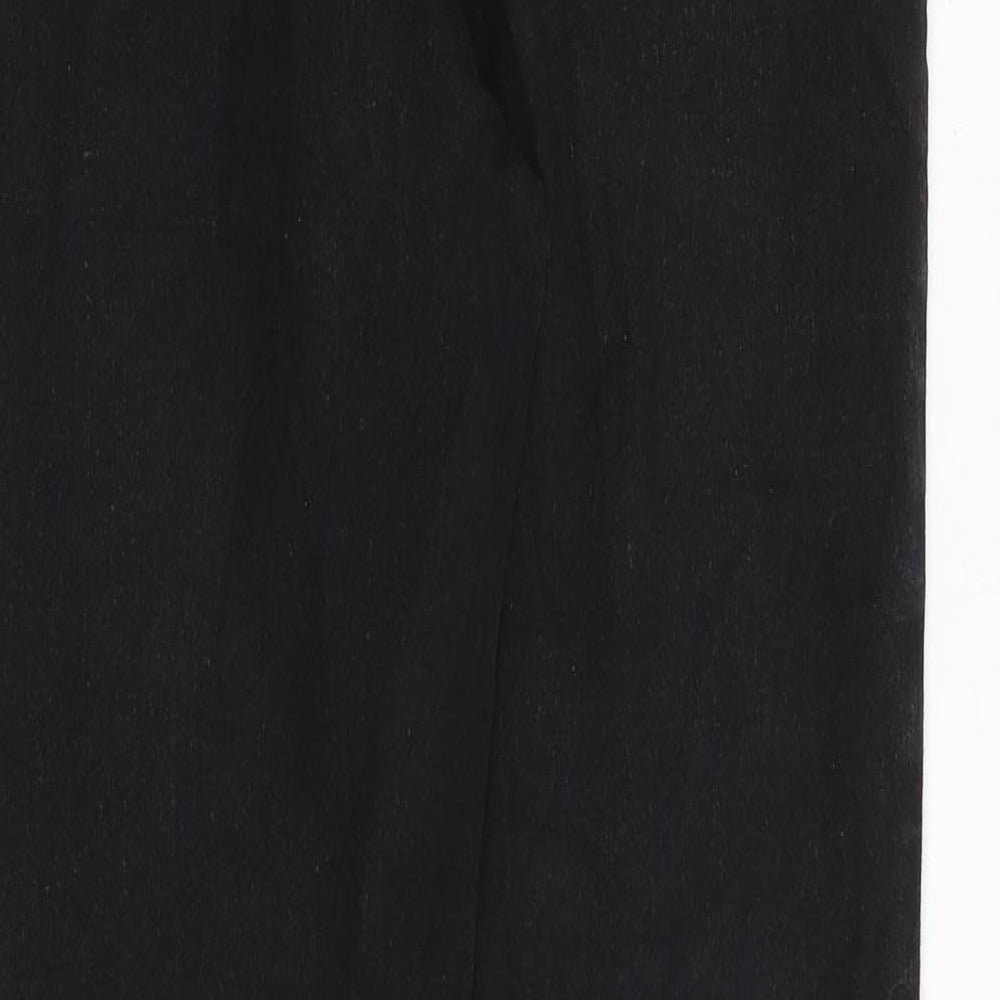 New Look Womens Black Cotton Skinny Jeans Size 12 Slim Zip
