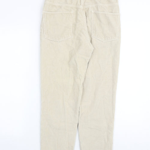 ASOS Mens Beige Cotton Trousers Size 30 in L32 in Regular Zip