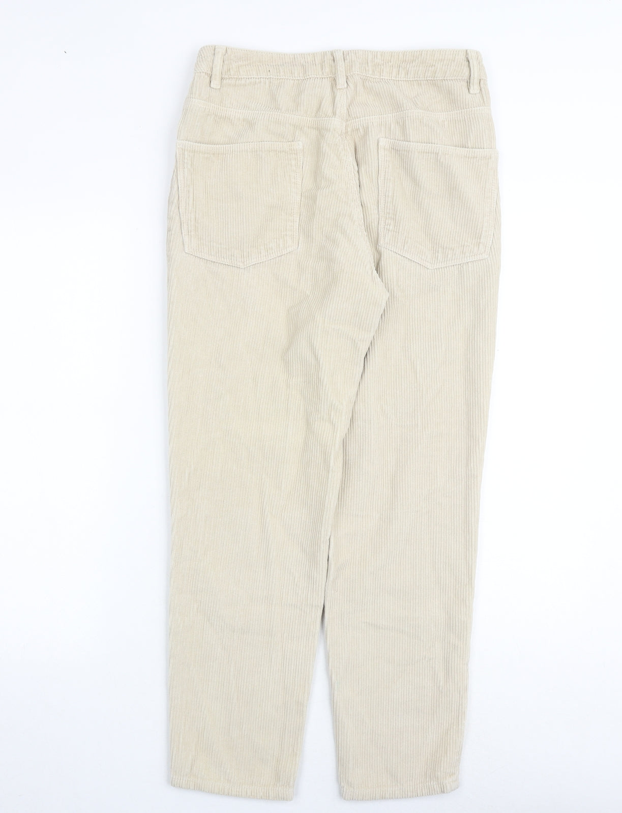 ASOS Mens Beige Cotton Trousers Size 30 in L32 in Regular Zip
