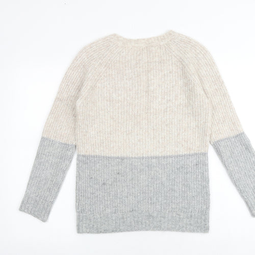 Fat Face Womens Multicoloured Round Neck Nylon Pullover Jumper Size 8