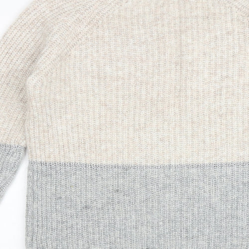 Fat Face Womens Multicoloured Round Neck Nylon Pullover Jumper Size 8