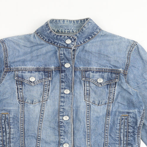Gap Womens Blue Jacket Size S Snap