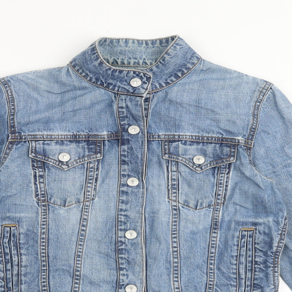 Gap Womens Blue Jacket Size S Snap