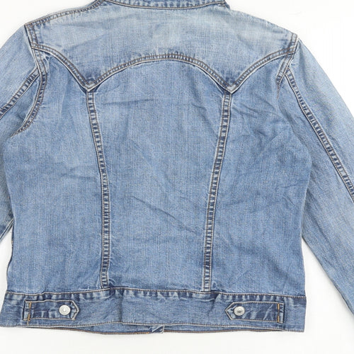 Gap Womens Blue Jacket Size S Snap