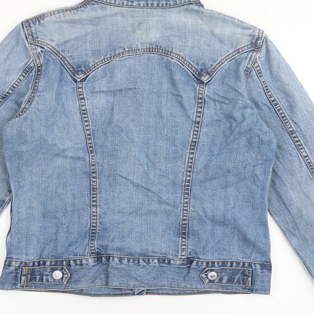 Gap Womens Blue Jacket Size S Snap