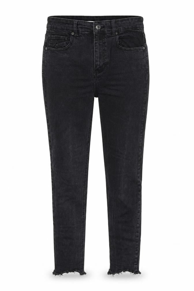 Pull&Bear Womens Grey Cotton Skinny Jeans Size 10 Slim Zip - Frayed Hem