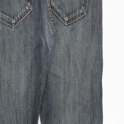 Levi's Mens Blue Cotton Straight Jeans Size 31 in Regular Button
