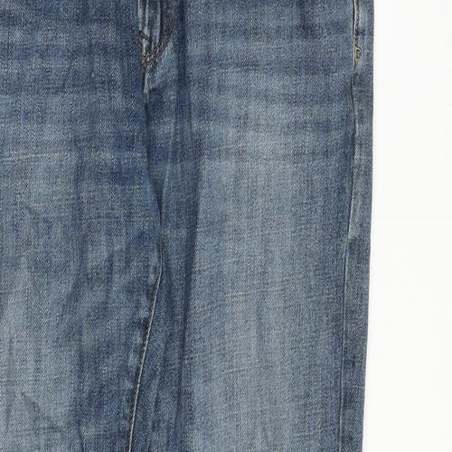 Gap Mens Blue Cotton Straight Jeans Size 32 in L34 in Regular Zip