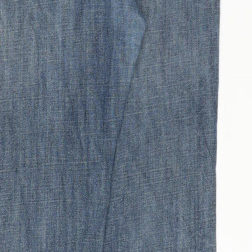 Gap Mens Blue Cotton Straight Jeans Size 32 in L34 in Regular Zip