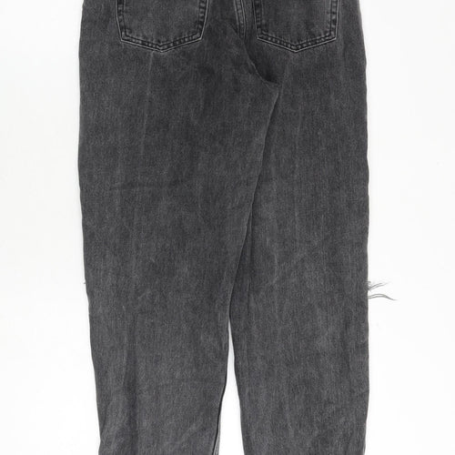 ASOS Womens Grey Cotton Tapered Jeans Size 26 in L30 in Regular Zip