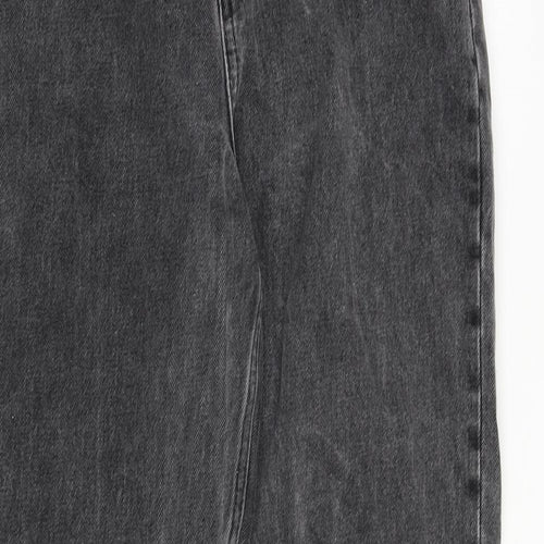 ASOS Womens Grey Cotton Tapered Jeans Size 26 in L30 in Regular Zip