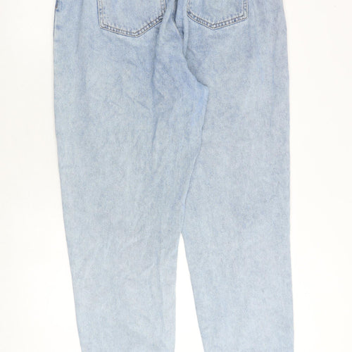 New Look Womens Blue Cotton Tapered Jeans Size 18 Regular Zip