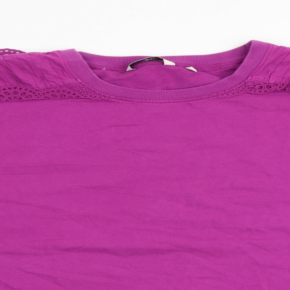 NEXT Womens Pink Cotton Pullover Sweatshirt Size XL Pullover