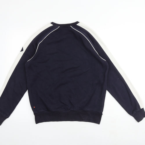 PUMA Womens Blue Cotton Pullover Sweatshirt Size S Pullover