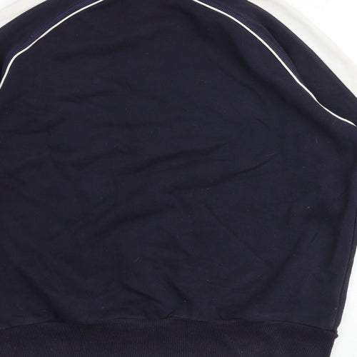 PUMA Womens Blue Cotton Pullover Sweatshirt Size S Pullover