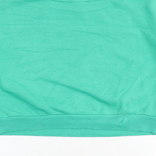 New Look Girls Green Cotton Pullover Sweatshirt Size 12-13 Years Pullover - Love Yourself Always