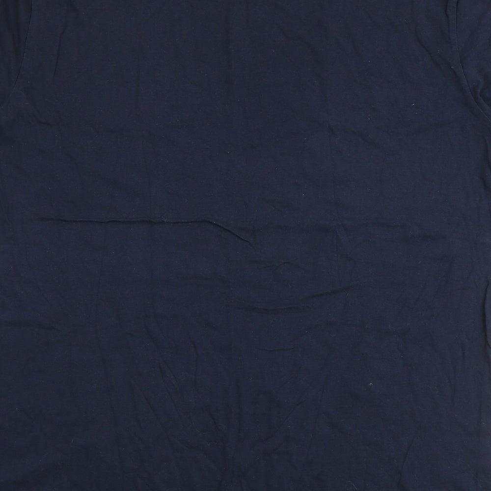 Nautica Mens Blue Cotton T-Shirt Size 2XL Round Neck - Nautica Sailing