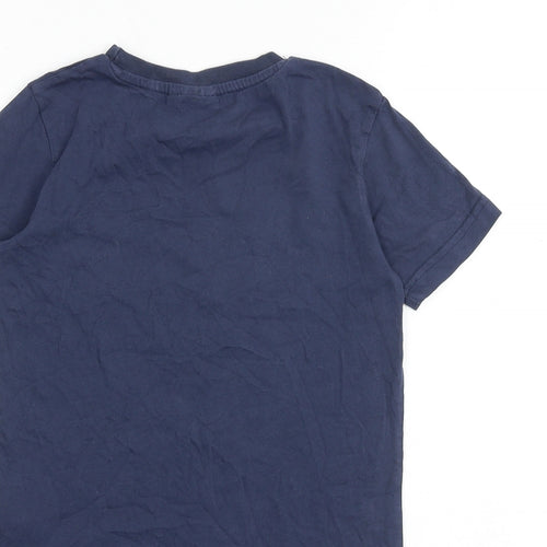 Berghaus Boys Blue 100% Cotton Basic T-Shirt Size 5-6 Years Round Neck Pullover