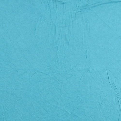 Bonmarché Womens Green Viscose Basic T-Shirt Size 20 V-Neck