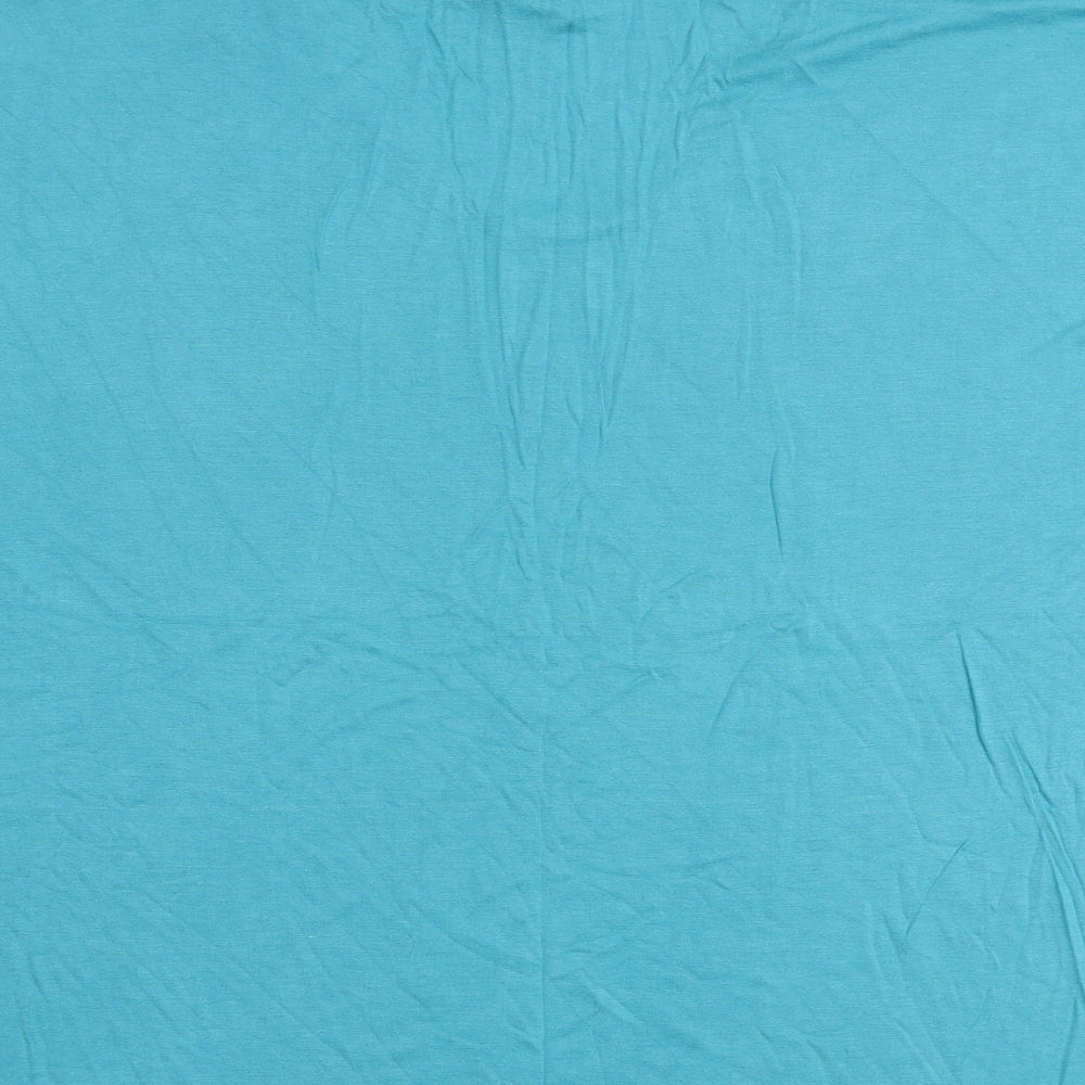 Bonmarché Womens Green Viscose Basic T-Shirt Size 20 V-Neck