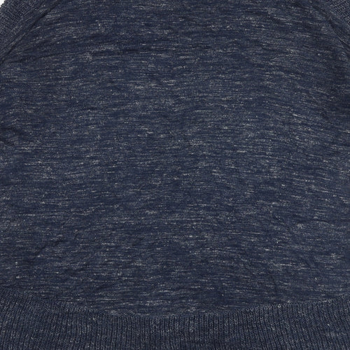 Marks and Spencer Womens Blue Round Neck Acrylic Pullover Jumper Size 8