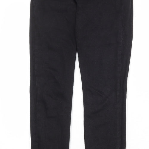 Mango Womens Black Cotton Skinny Jeans Size 10 Regular Zip