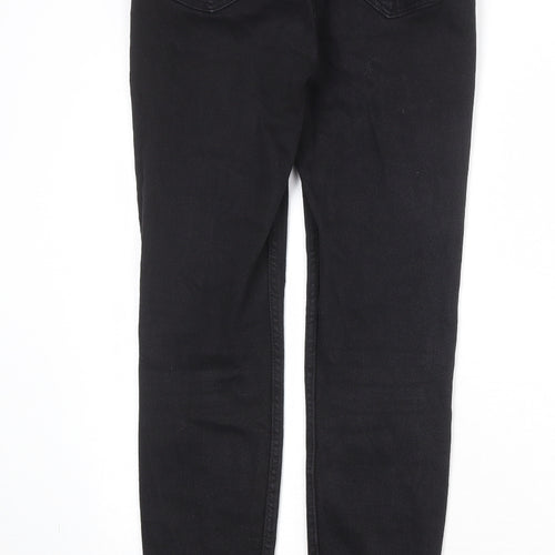 Mango Womens Black Cotton Skinny Jeans Size 10 Regular Zip