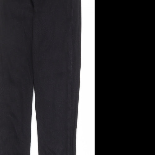 Mango Womens Black Cotton Skinny Jeans Size 10 Regular Zip