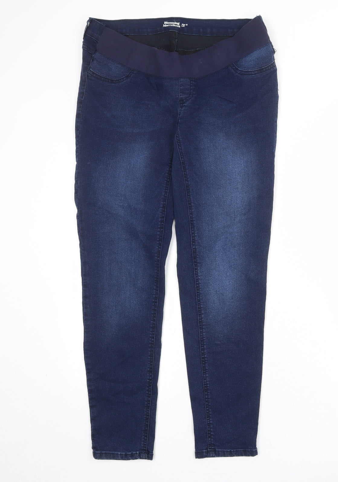 Blooming Marvellous Womens Blue Cotton Jegging Jeans Size 12 Regular