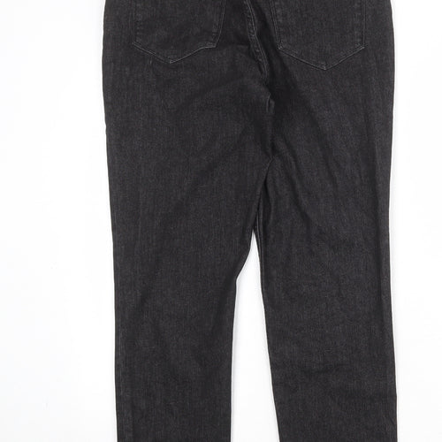 DKNY Womens Grey Cotton Tapered Jeans Size 10 Regular Zip