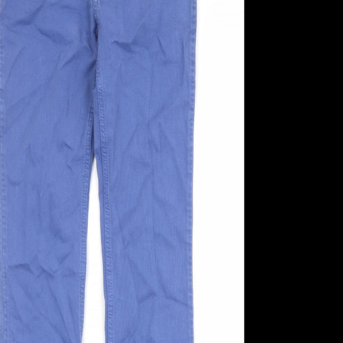 Zadig & Voltaire Womens Blue Cotton Straight Jeans Size 27 in Regular Zip