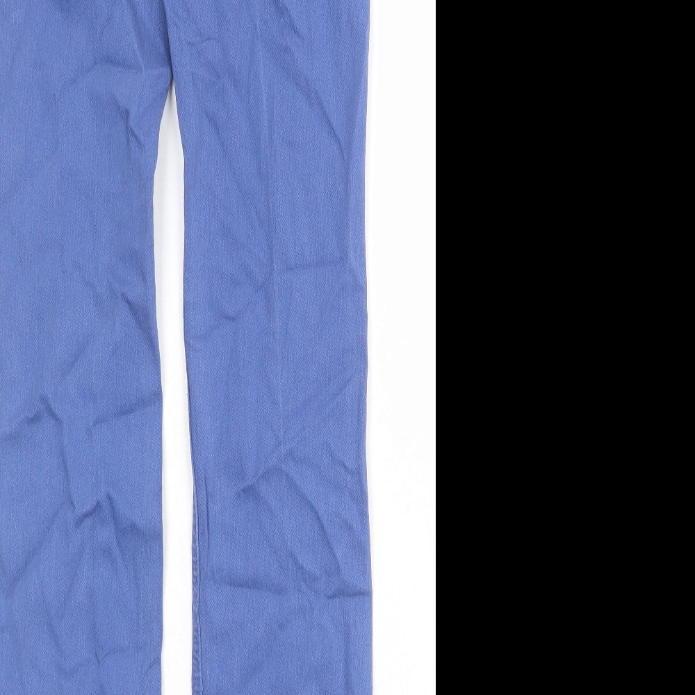 Zadig & Voltaire Womens Blue Cotton Straight Jeans Size 27 in Regular Zip