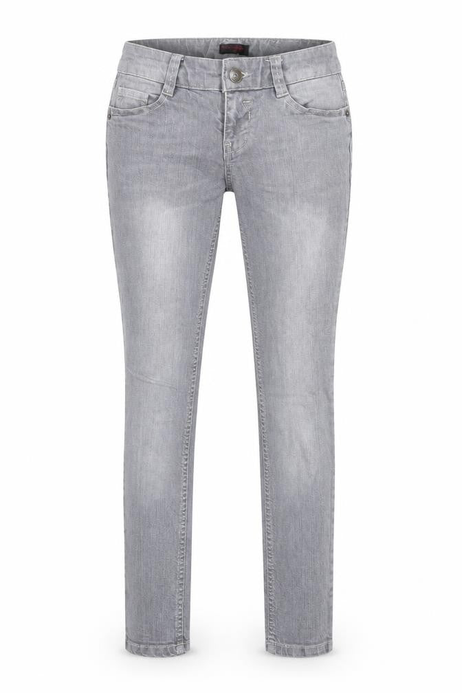 Miss Selfridge Womens Grey Cotton Skinny Jeans Size 8 Regular Zip