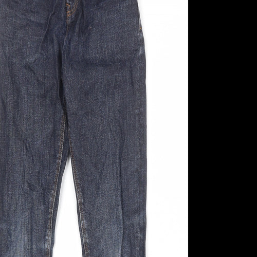 NEXT Boys Blue Cotton Skinny Jeans Size 11 Years Regular Zip