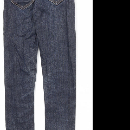 NEXT Boys Blue Cotton Skinny Jeans Size 11 Years Regular Zip