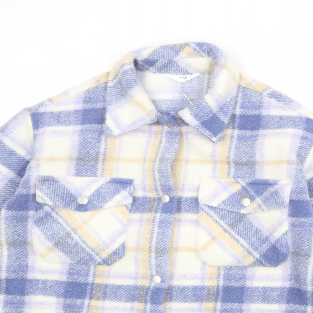 Marks and Spencer Girls Multicoloured Geometric Jacket Size 9-10 Years Snap