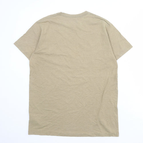 Patagonia Mens Brown Cotton T-Shirt Size L Round Neck